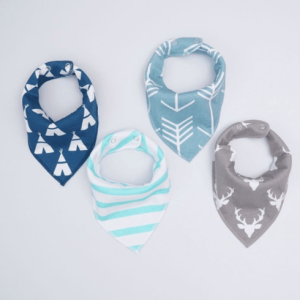 Bavoir foulard – Lot de 4
