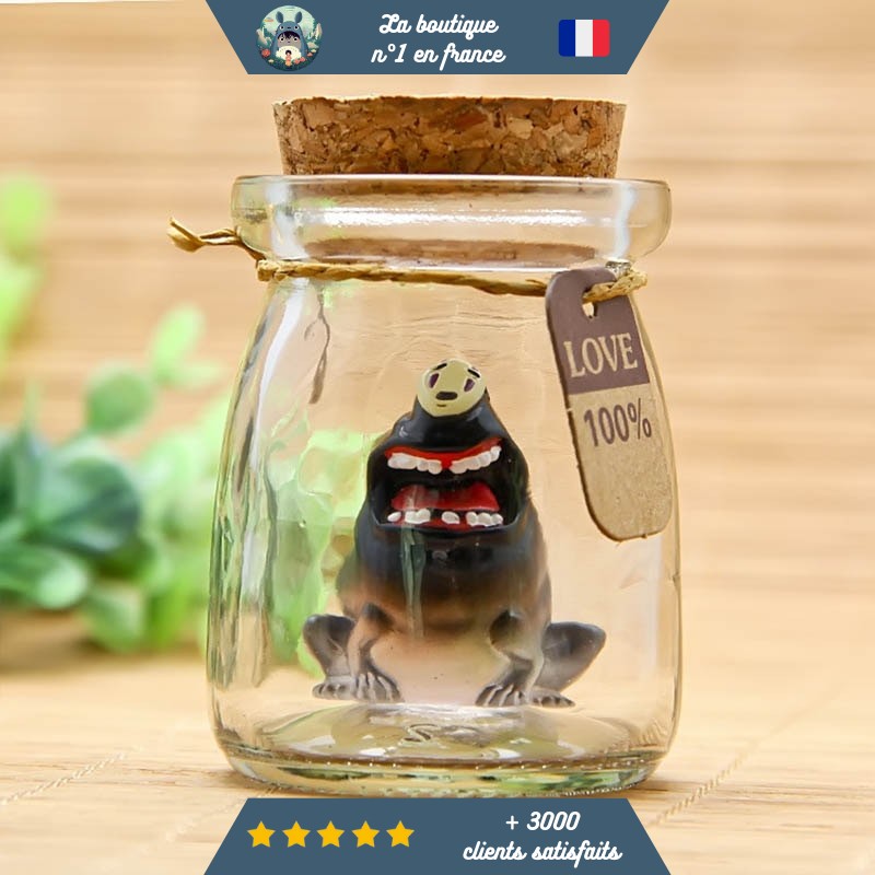 Figurine Chihiro Dans un Bocal Cochon Noir – Image 2